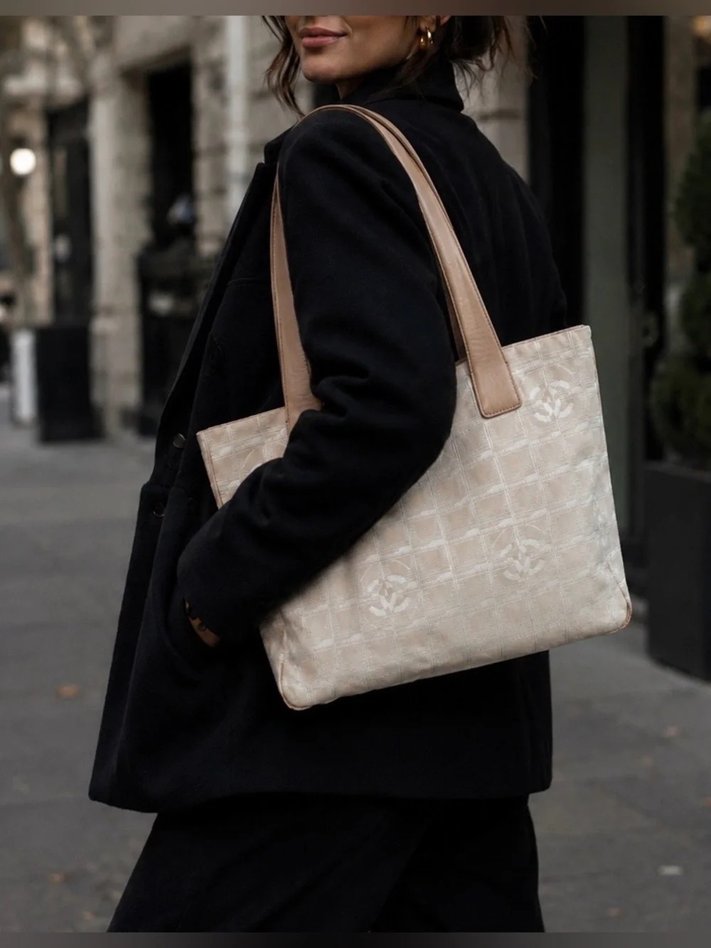 CHANEL Travel Line Tote. Comes with COA